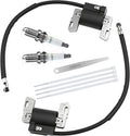 592846 Ignition Coil and Spark Plug Kit for Briggs and Stratton 401000 405000 407000 18HP-22HP V-Twin Engine