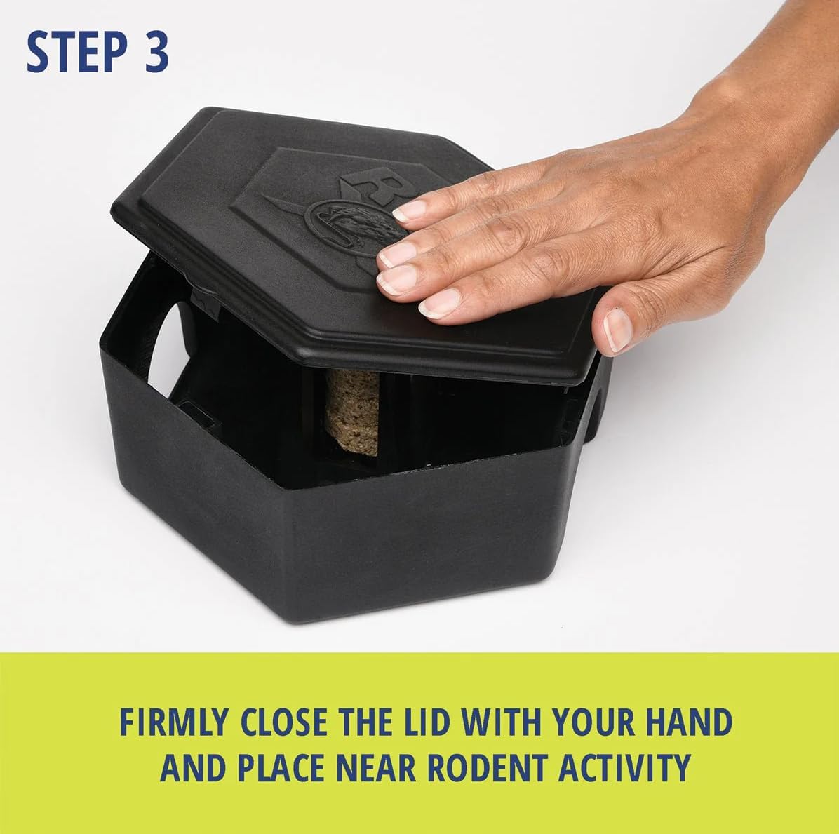 Rodent Bait Station for Mice & Rats – Indoor & Outdoor Use | Small Plastic Bait Box | Compact Size | Weatherproof