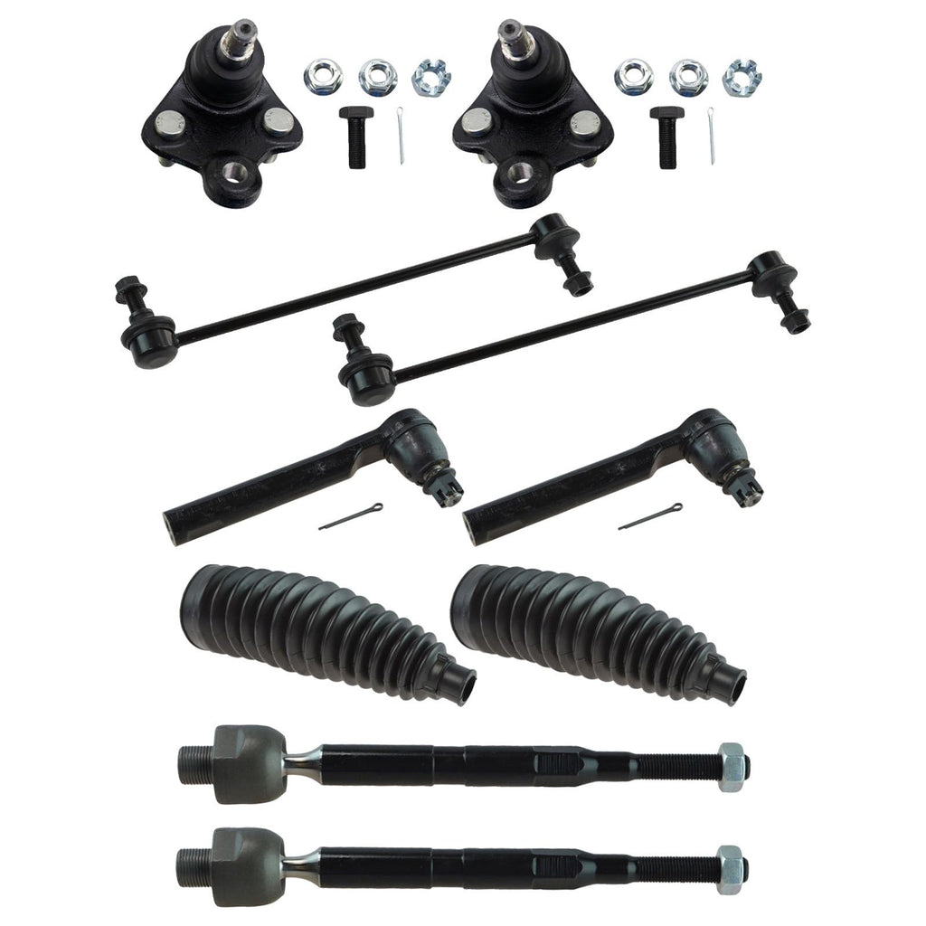 TRQ Front Steering & Suspension Kit Ball Joint Steering Rack & Pinion