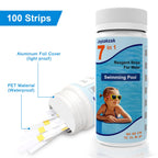 Hot Tub and Pool Test Strips, 7in1 50ct Quick & Accurate Spa Test Strips,Pool Water Test Kit, Salt Testing Kit for