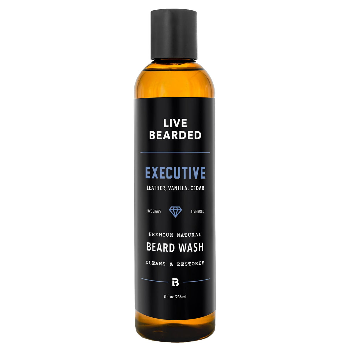 Water Based Beard Wash, Executive Scent, 8 fl oz