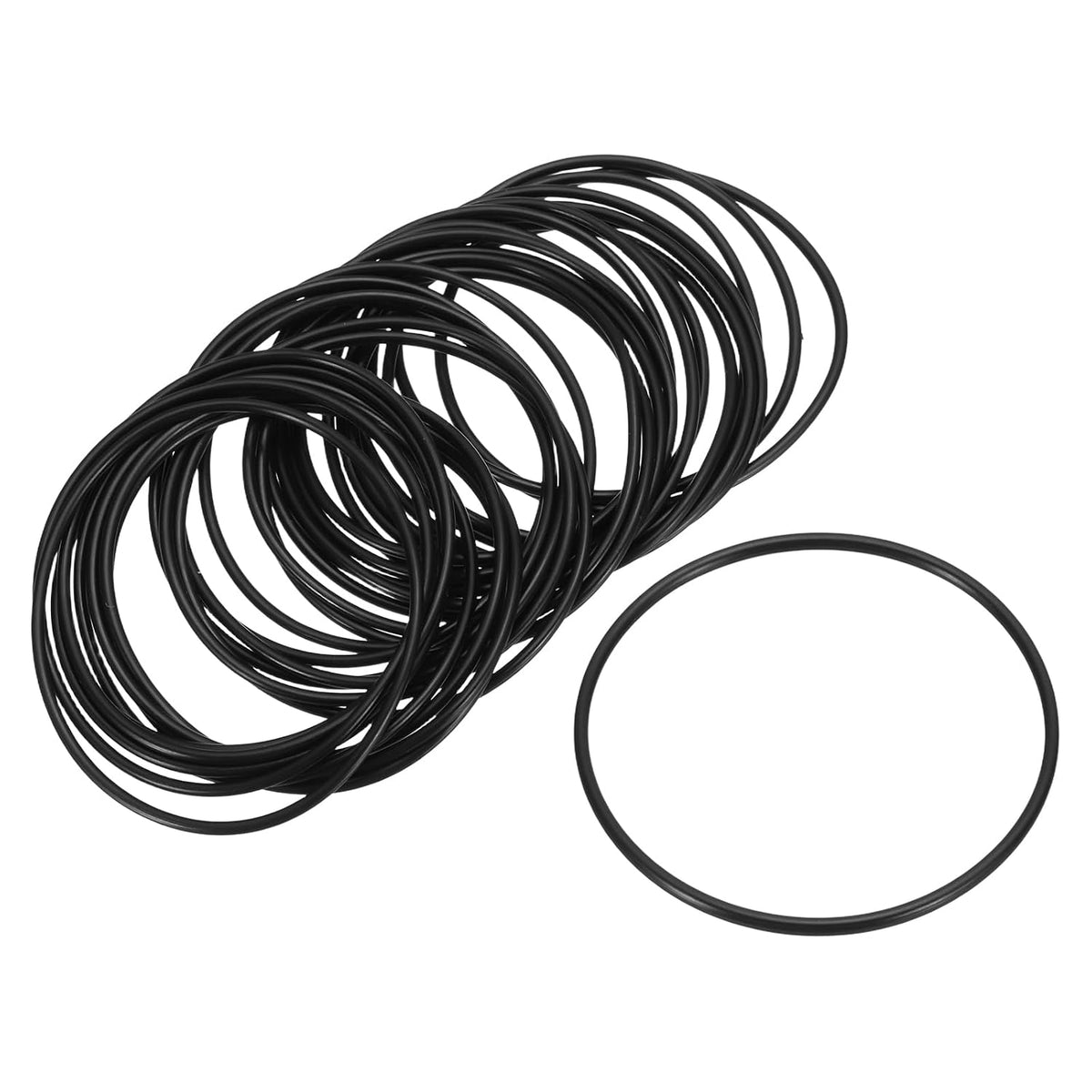 uxcell 20Pcs AS-033 Nitrile Rubber O-Rings 2" ID 2-1/8" OD 3/16" W
