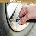 Brass Air Inflator Adapter, Tire Inflator Connector with Valve Stem