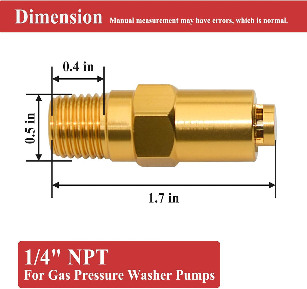 7101359 Thermal Relief Valve for Gas Powered Pressure Washer Pumps