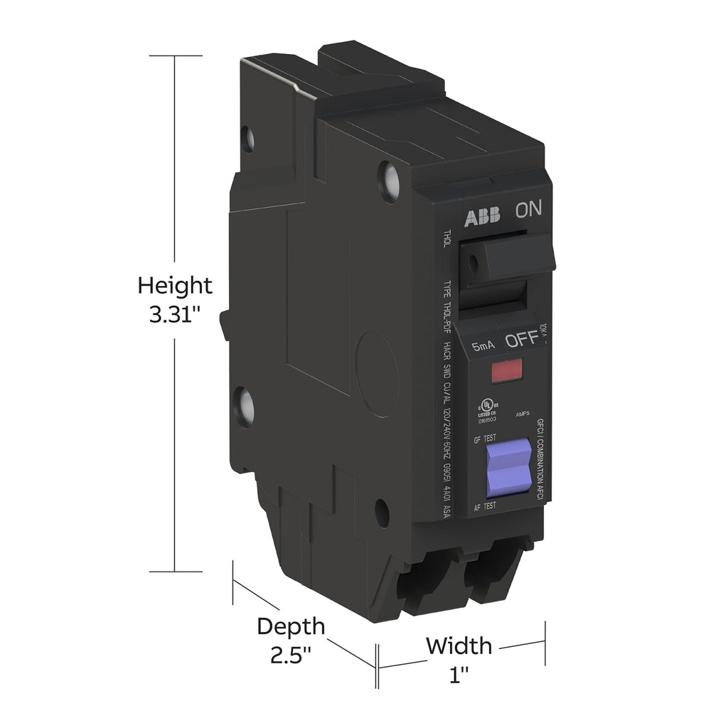 ABB Q-Line THQL1115PDF • Dual Function Circuit Breaker • 15 Amp • 1-Pole