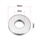 uxcell AXK0819 Thrust Needle Roller Bearings with Washers 8mm Bore 19mm OD 2mm Width