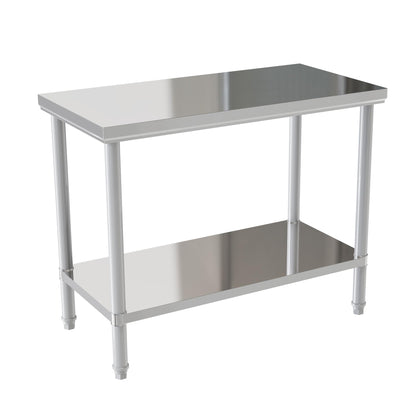 Stainless Steel Workbench, Dining Room Kitchen Table,The Size is 48 × 24 inches