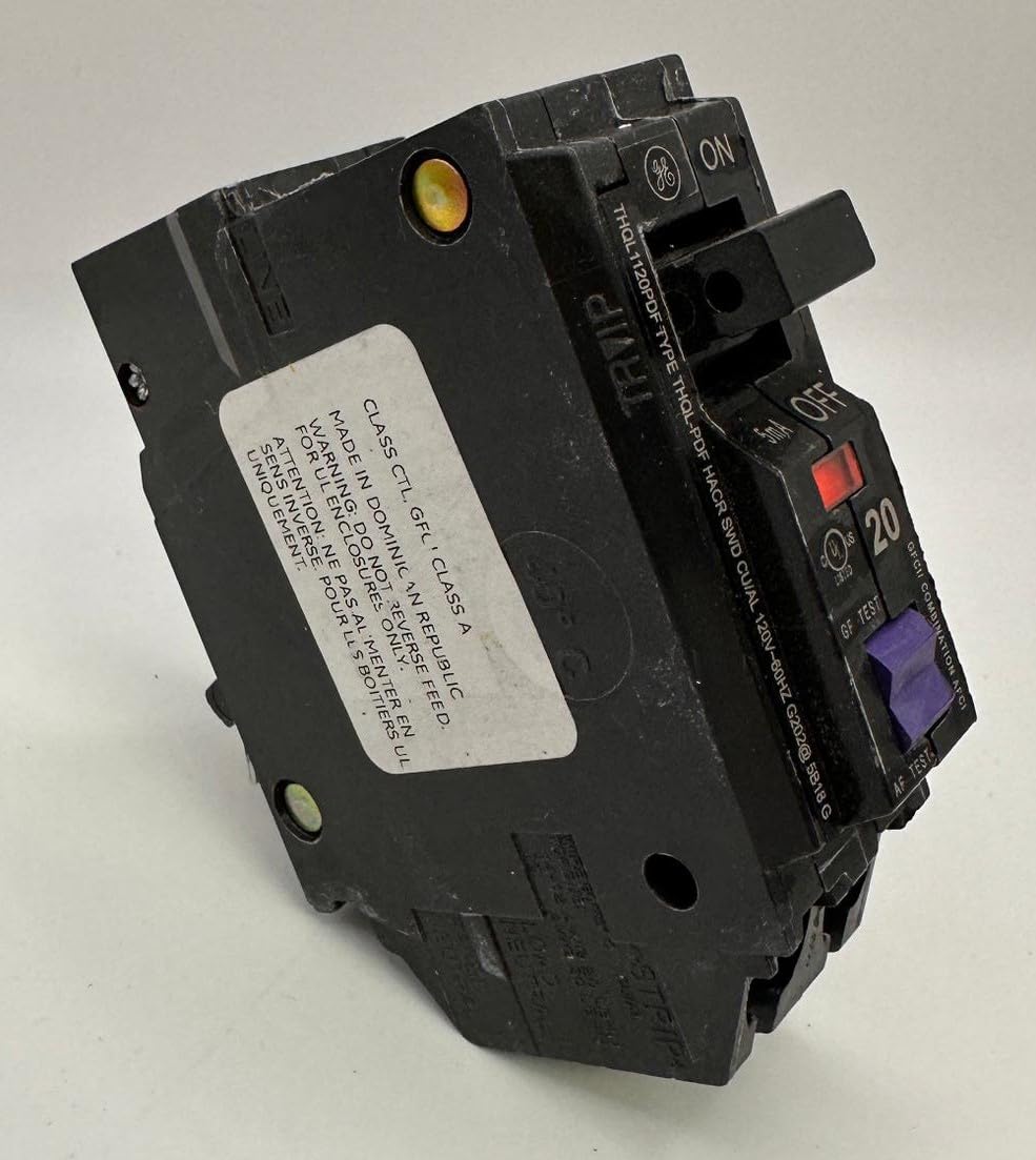 THQL1120PDF Single-Pole Dual Function Plug-on Afci/Gfci Circuit Breaker, 120 Vac, 20 Amp, 10 Kaic