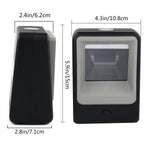 Handsfree 2D 1D Barcode Scanner, QR Omnidirectional Desktop Bar Code Reader Scanner, Capture Barcodes from Mobile