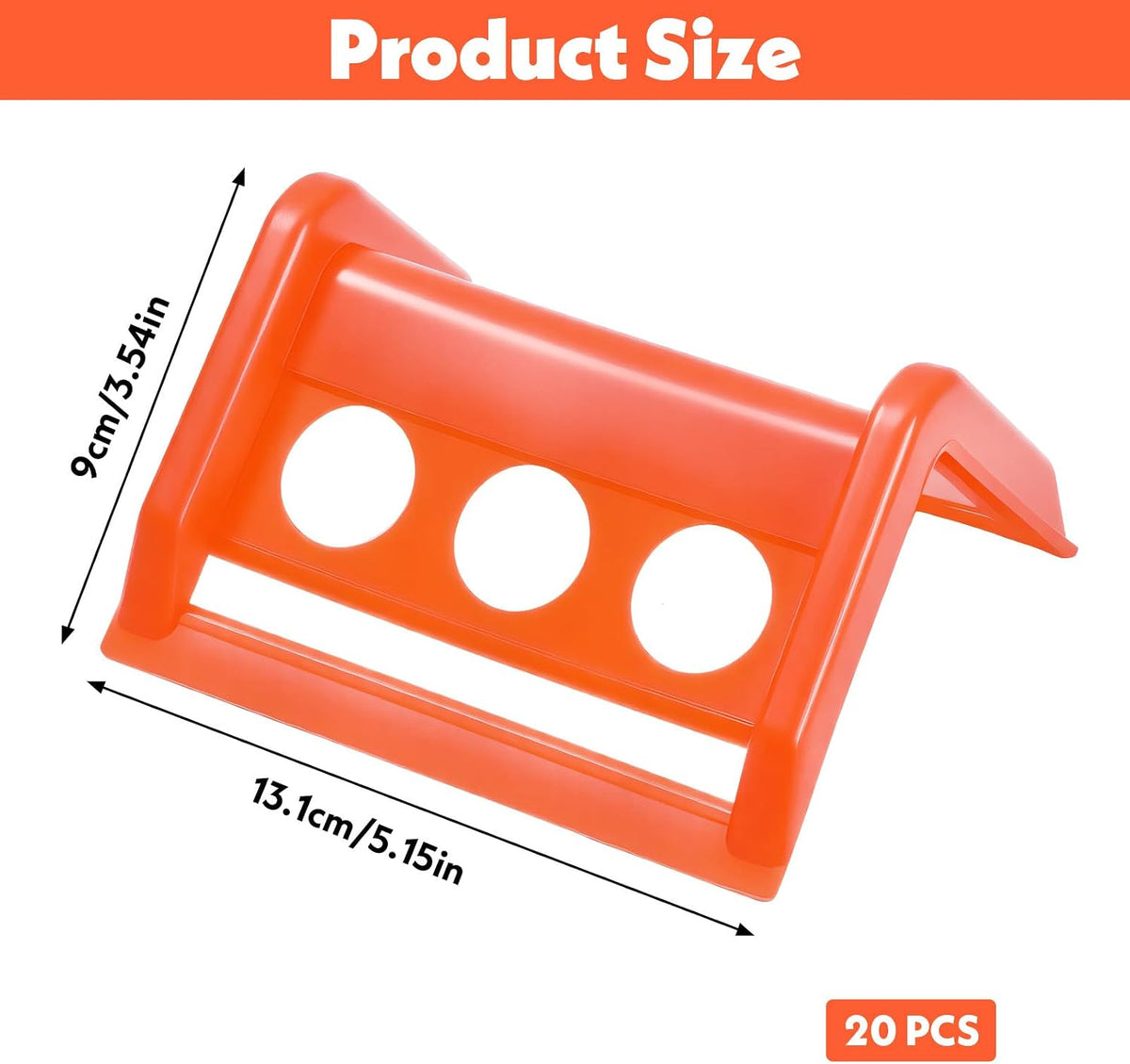 20 Packs Flatbed Edge Protectors Plastic Edge Protector for up to 4 Inch Straps Edges Corner Tie down Protector for