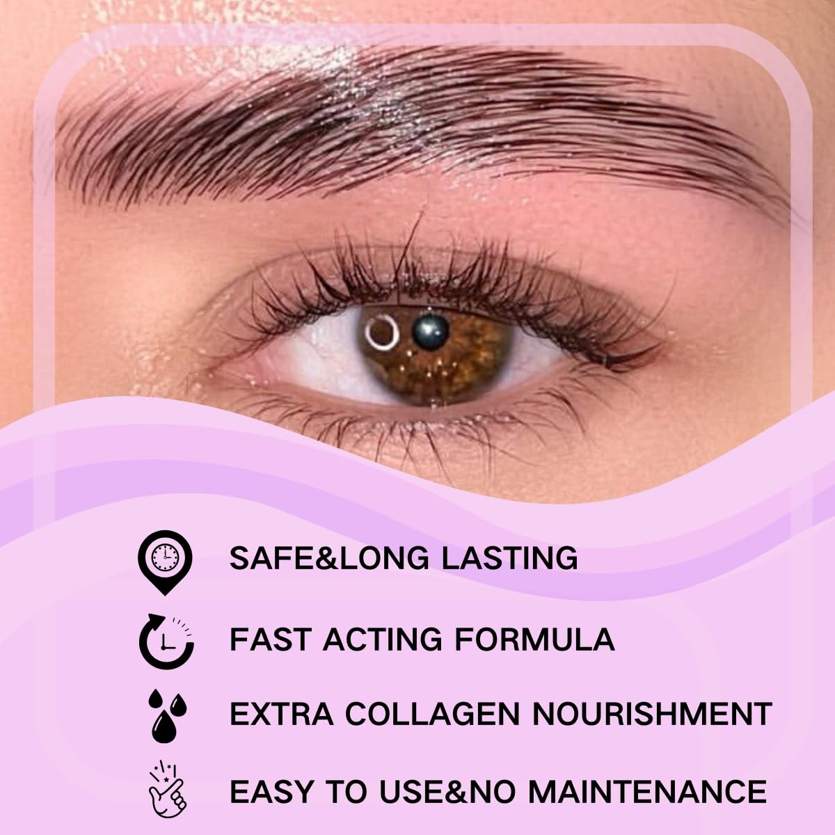 Lash Lift Kit Brow Lamination Kit 2 in 1 Solution, Professional Eyebrow and Eyelash Perm Kit, 6-8 Weeks Long Lasting