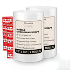 Bubble Cushioning Wrap Rolls-2 Pack 12 Inch x 36 ft- Bubble Wrap