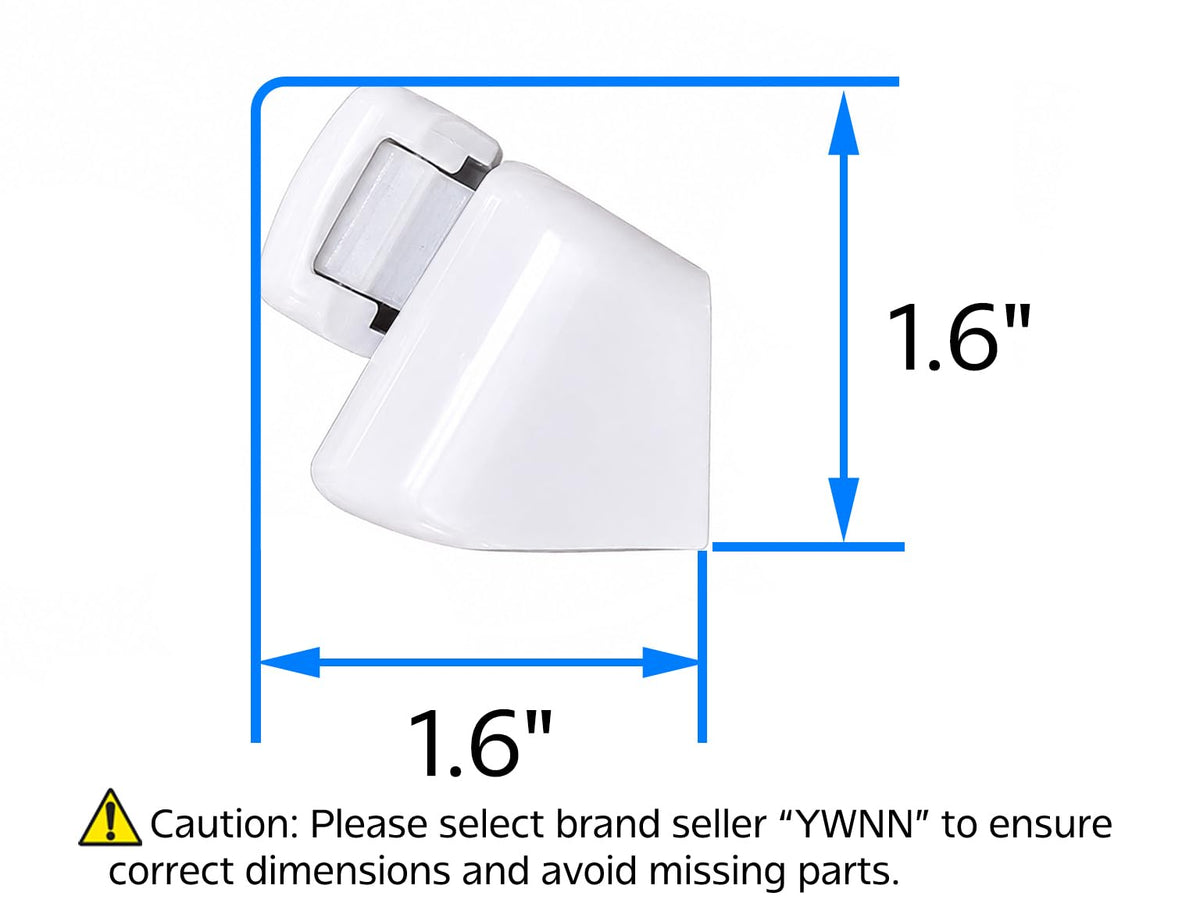 Folding Casement Window Crank Handle with Snap-On Cover – White – Compatible with Multiple Window Operators (Left)