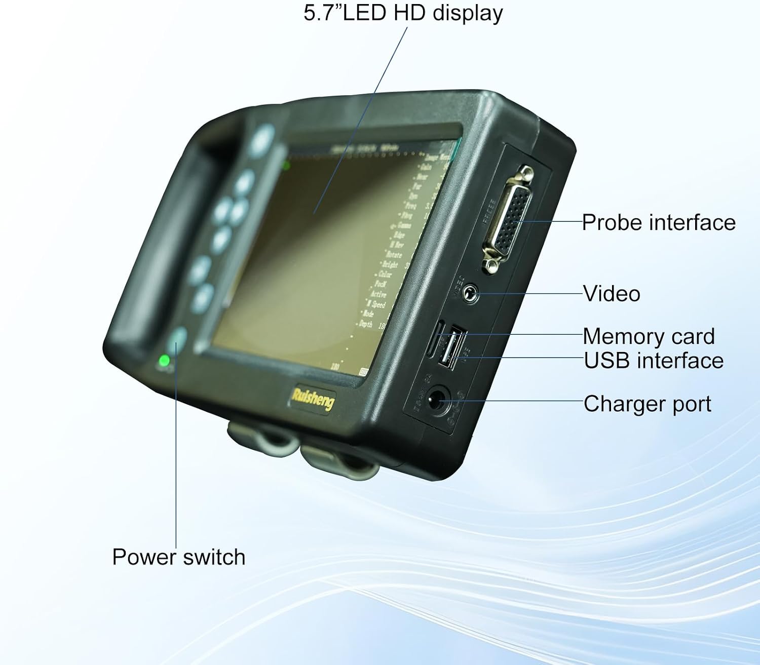 A8 Portable Veterinary Ultrasound Machine for Pregnancy Check,5.7” HD Display,Beginner-Friendly Handheld Scanner for