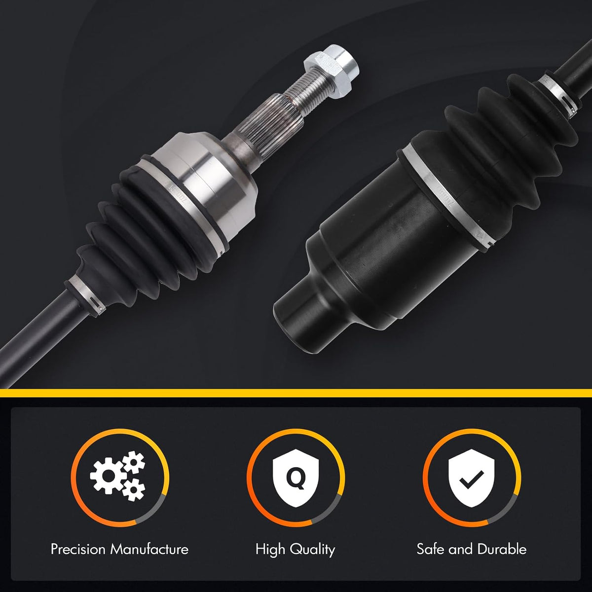 KUSATEC CV Axle Shaft Assembly, Replace# 66-1517