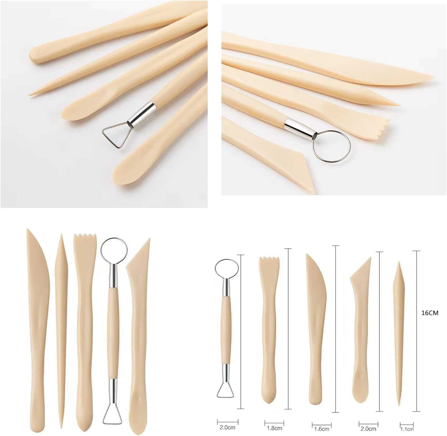 31pcs Clay Tools,Pottery Tools Kit,Air Dry Clay Tools,Polymer Clay Dotting Tools,Ceramic Supplies for Kids and