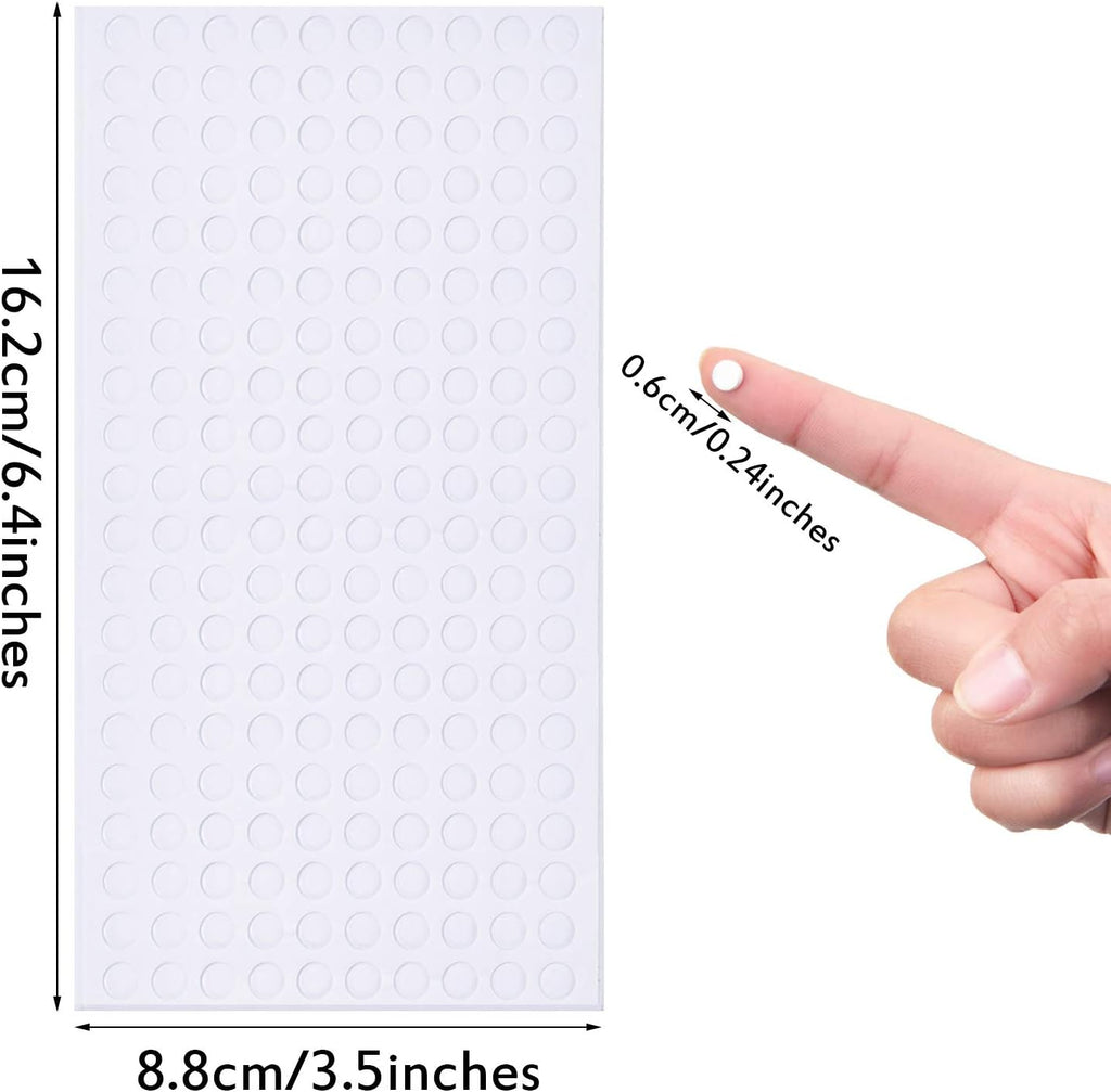 2400 Pcs Foam Dots Double Sided 3D Adhesive 0.47 Inch, 0.24 Inch