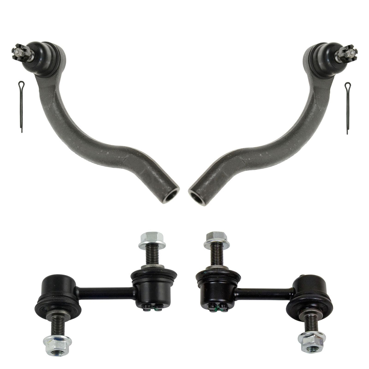 Front Steering Kit Sway Bar Stabilizer Link Tie Rod