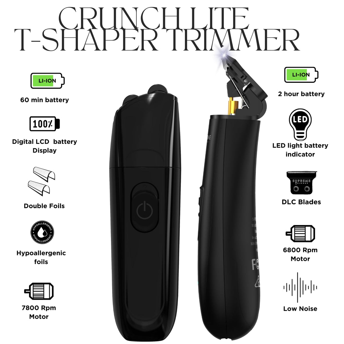 T-Shaper Trimmer & Crunch Lite Foil Shaver Grooming Kit