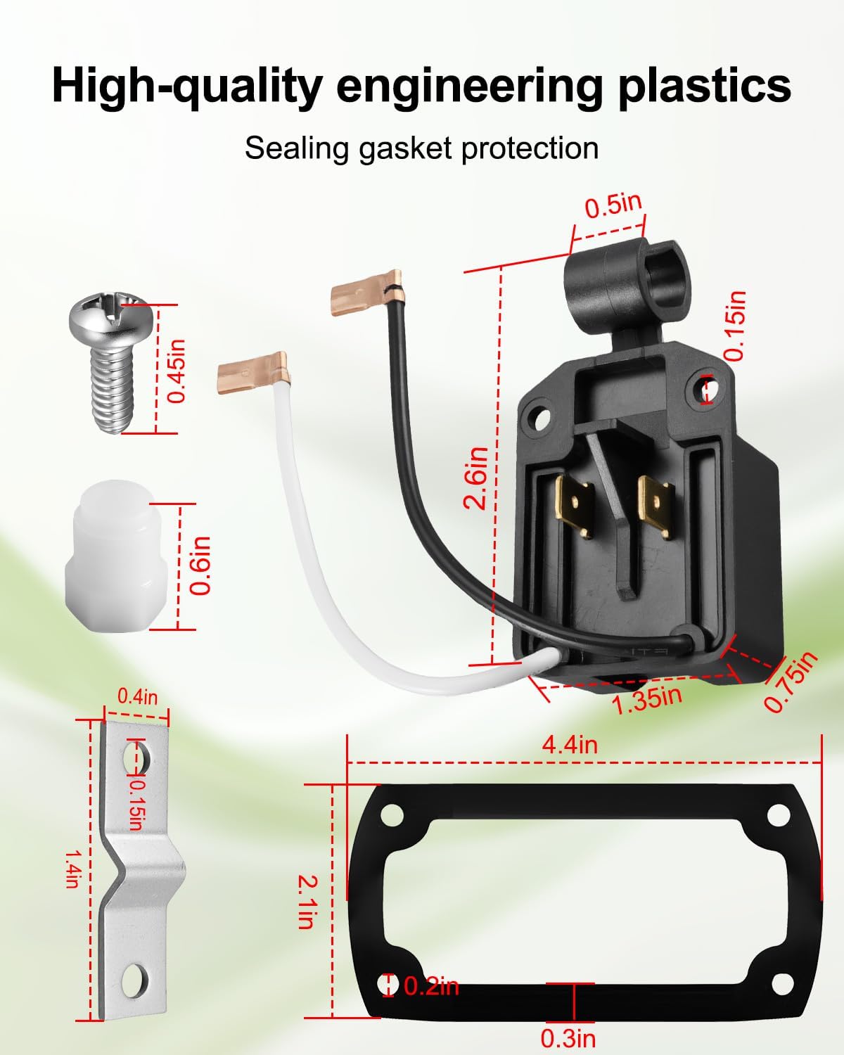 004892 Effluent Pump Control Switch w/Gasket Fit for Zoeller Sump Pump