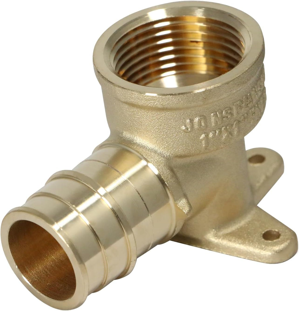 2 Pack XFITTING 1" Pex A x 1" Female NPT Drop Ear Elbow, Expansion Elbow