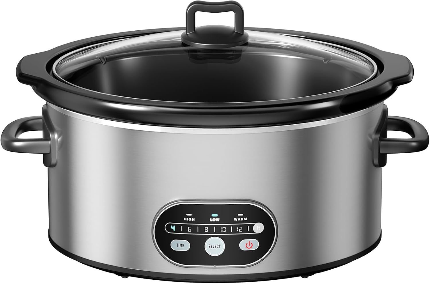 Slow Cooker 8 Quart, Large Slow Cooker, Ceramic Nonstick Coating, 3 Adjustable Temp Multi Cookers with Dishwasher