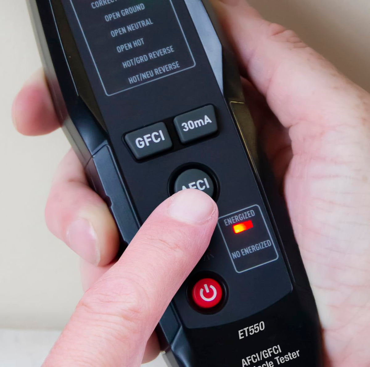 Triplett ET550 AFCI/GFCI Receptacle Tester