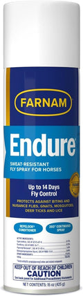 Endure Fly Spray for Horses, Long-Lasting Fly Repellent, 15 oz Spray
