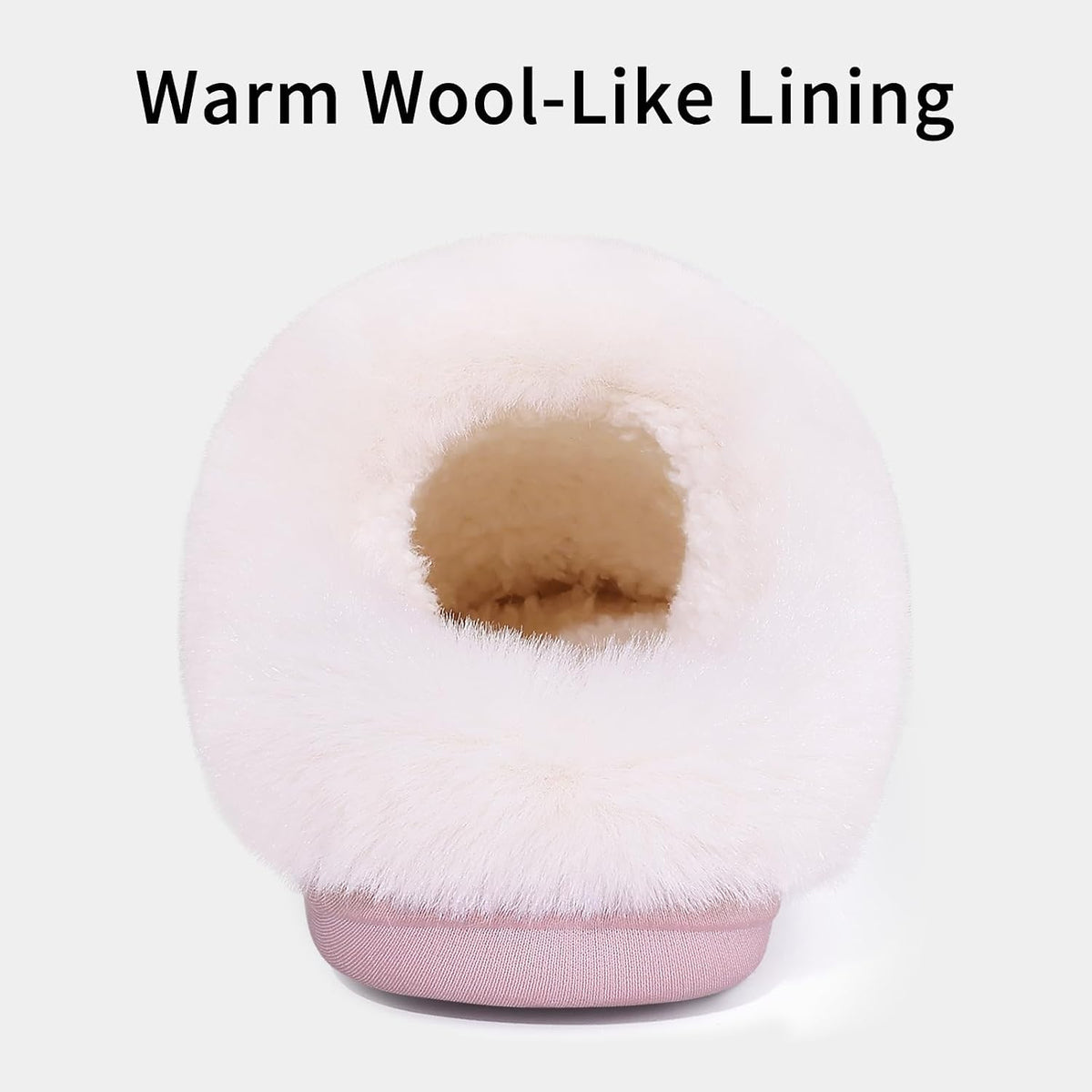 Women's Chenille Knit Fuzzy Slippers Memory Foam Warm House Shoes | Comfy Fleece Lined, Fluffy Faux Fur, Anti-slip