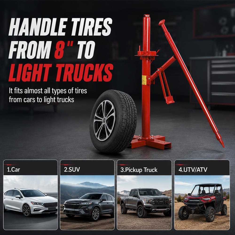 Manual Tire Changer, Tire Bead Breaker, Portable Hand Tool Manual