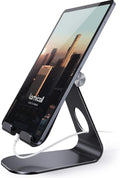 iPad Stand Adjustable Tablet Holder, Sturdy Aluminum, Multi-Angle