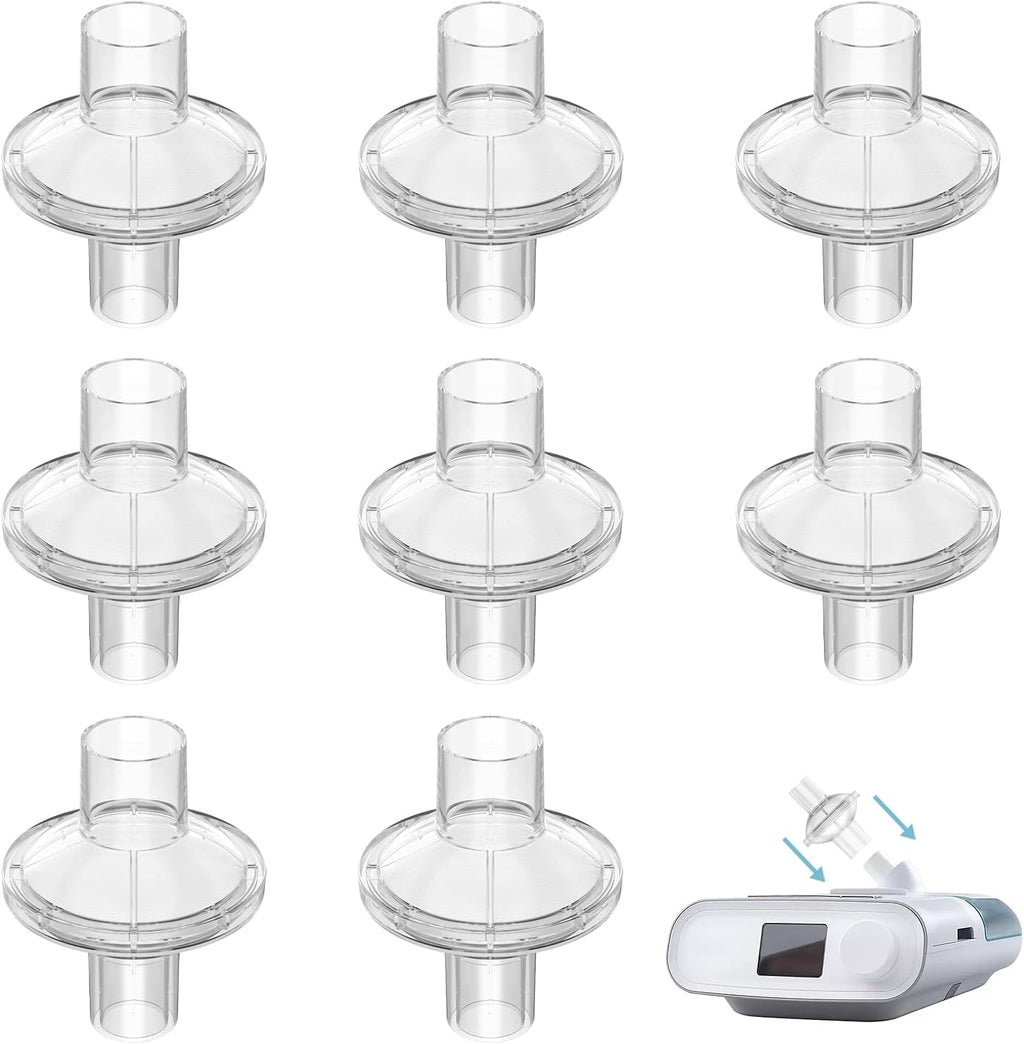 CPAP Filters for CPAP and BiPAP Machine - CPAP Inline Filters Compatible with ResMed, Dreamstation & Any Machine with