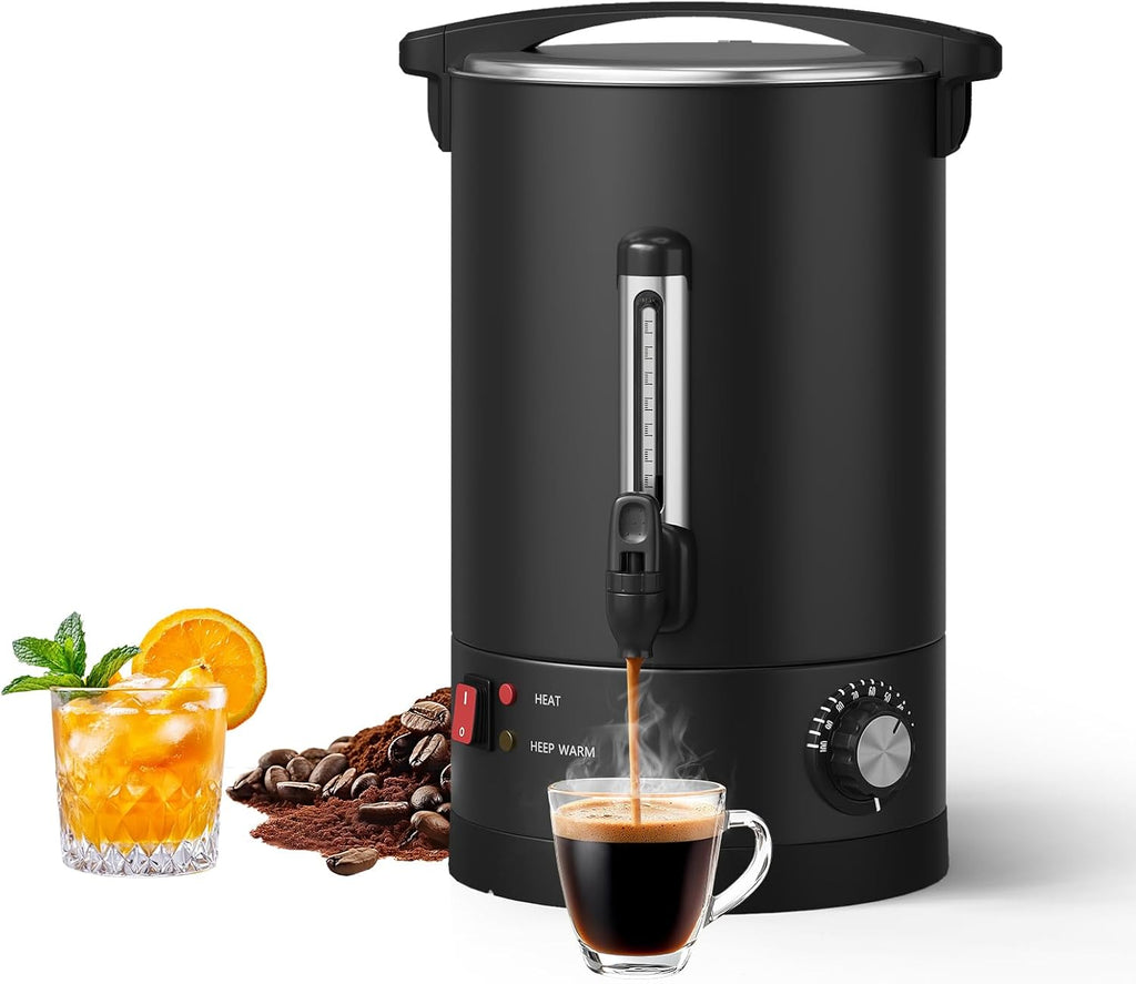 12 L/80 Cups Coffee Urn-3.2 gal Double Wall Commerical Coffee Maker