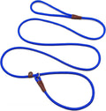 Slip Lead Control Leash for Dogs Training, 7ft x 1/4", Dark Blue