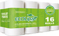 Bamboo Toilet Paper 2 Ply, 16 Double Rolls, 320 Sheets, White