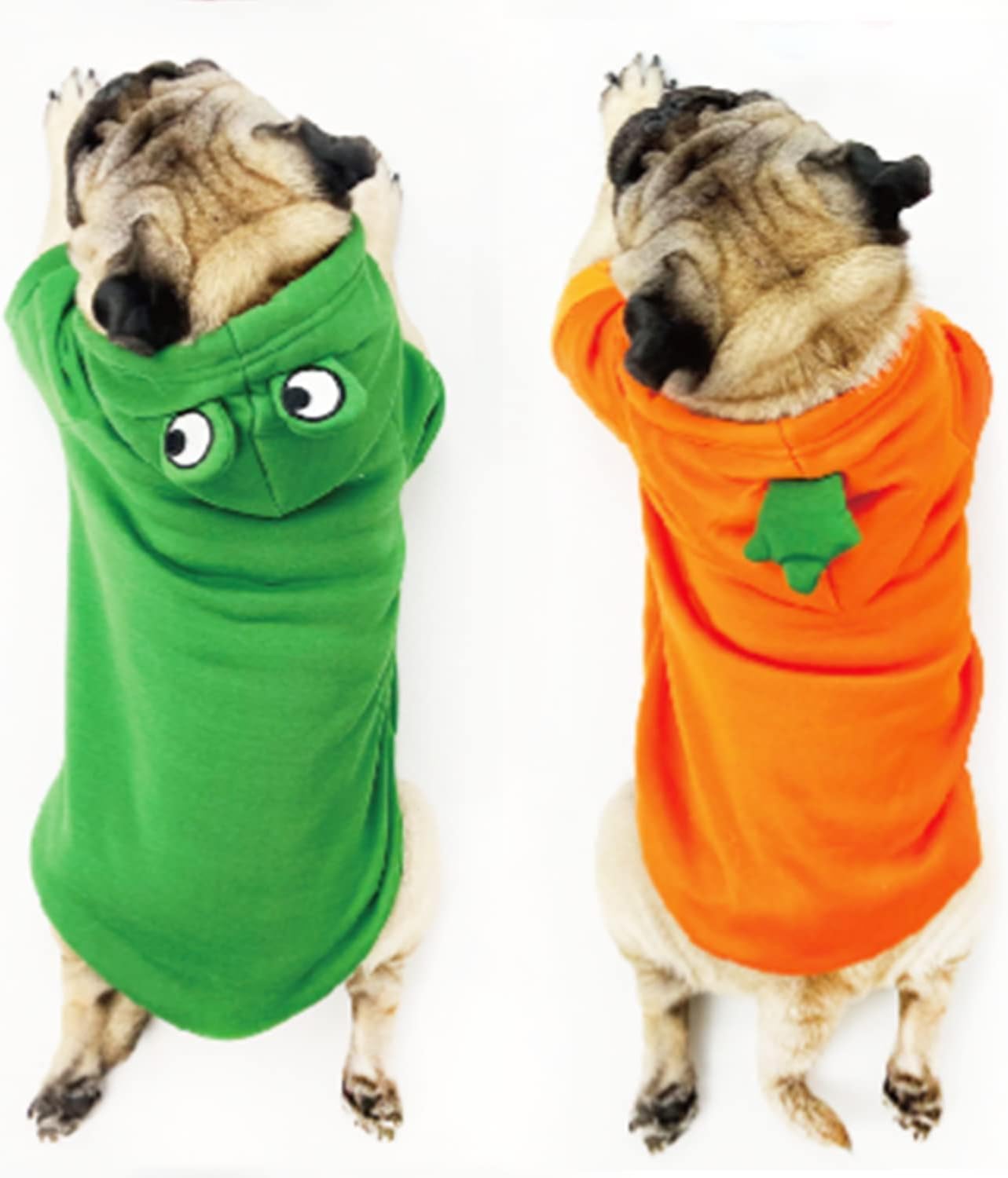 Dog Hoodie Basic Sweater Coat Cute - Frog Shape Warm Jacket Pet Cold Weather Clothes Outfit Outerwear for Cats Puppy
