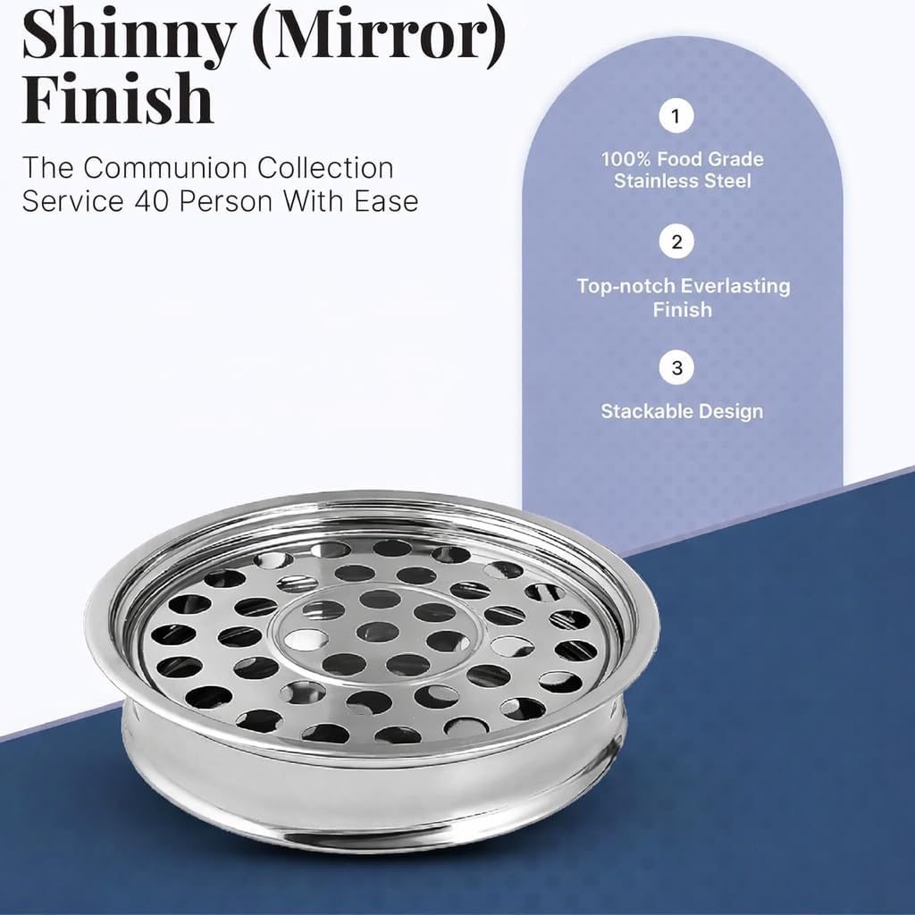 Communion Ware | Communion Tray | Holy Stackable Cup Trays for Churches | Communions Supplies | Portable Communions