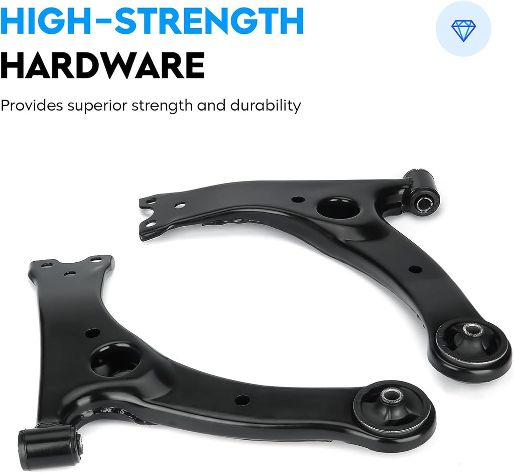 Front Lower Control Arm for Toyota Corolla 2003-2008, Corolla 2009-2013 (Japan build), Matrix 2003-2013, Celica 2000-2005, Pontiac Vibe 2003-2008, Suspension Kit K640360 K640361