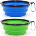 Large Dog Bowl Pet Collapsible Bowls, 2 Pack Collapsible Dog Water Bowls for Cats Dogs, Portable Pet Feeding Watering
