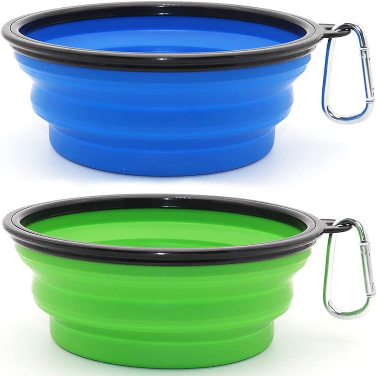 Large Dog Bowl Pet Collapsible Bowls, 2 Pack Collapsible Dog Water Bowls for Cats Dogs, Portable Pet Feeding Watering