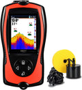 Portable Fish Finder Handheld Kayak Fish Finders Wired Fish Depth Finder Sonar Sensor Transducer for Boat Fishing Sea