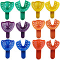 12PCS 6 Sizes Dental Impression Tray for Adult/Children, Plastic Materials Teeth Holder Dental Central Supply for