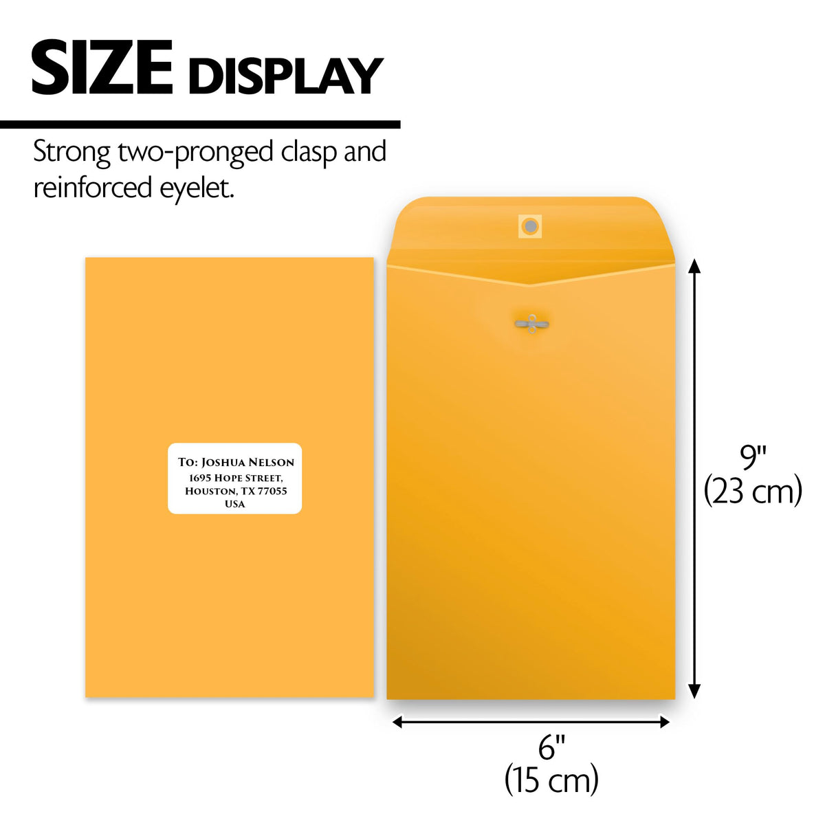 6 x 9 in Manila Clasp Envelopes, 5 Ct, 48-Case