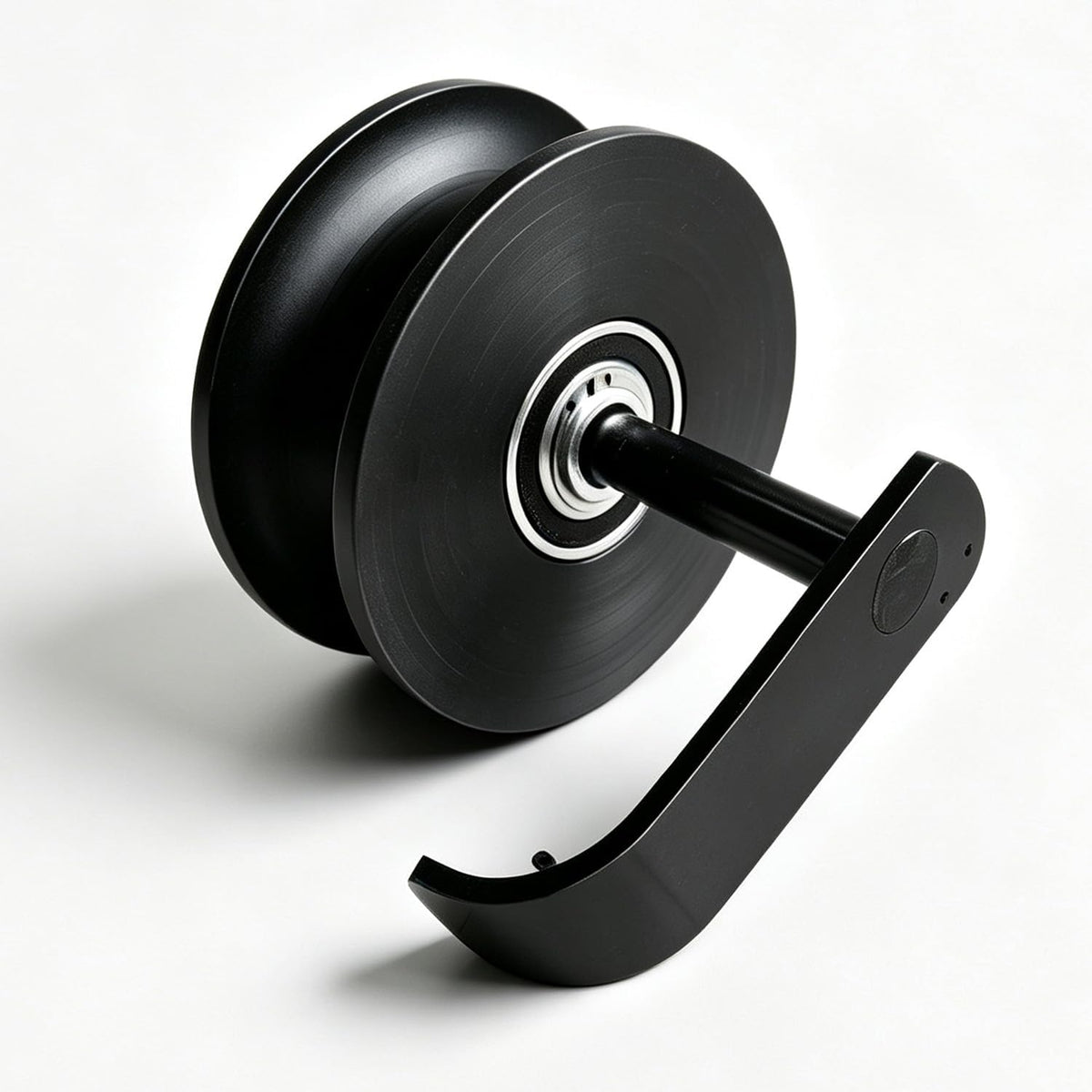5" Nylon Sliding Track Rollers Hardware, Rear Pipe Track Wheels for 1-5/8" Pipe Track, Sliding Gate Rollers for Chain Link Sliding Gates, Black, 2pcs