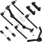 10pc Set 2WD Front Suspension Kit Idler Arm Inner Outer Tie Rod End Adjusting Sleeve Sway Bar End Link Center Link Tie Rod Replacement For Chevy Blazer S10 for GMC Jimmy Sonoma for Hombre