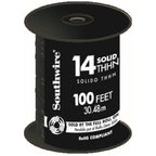 Southwire 25 ft. 14 Red Solid CU THHN Wire