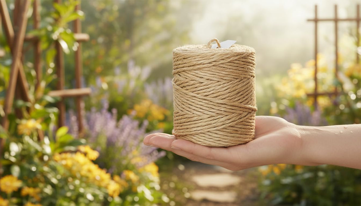 Premium Brazilian 262ft (80m) Coil Sisal Twine, 100% Natural Garden Twine for Plants, Crafts, Gift Wrapping, Packing