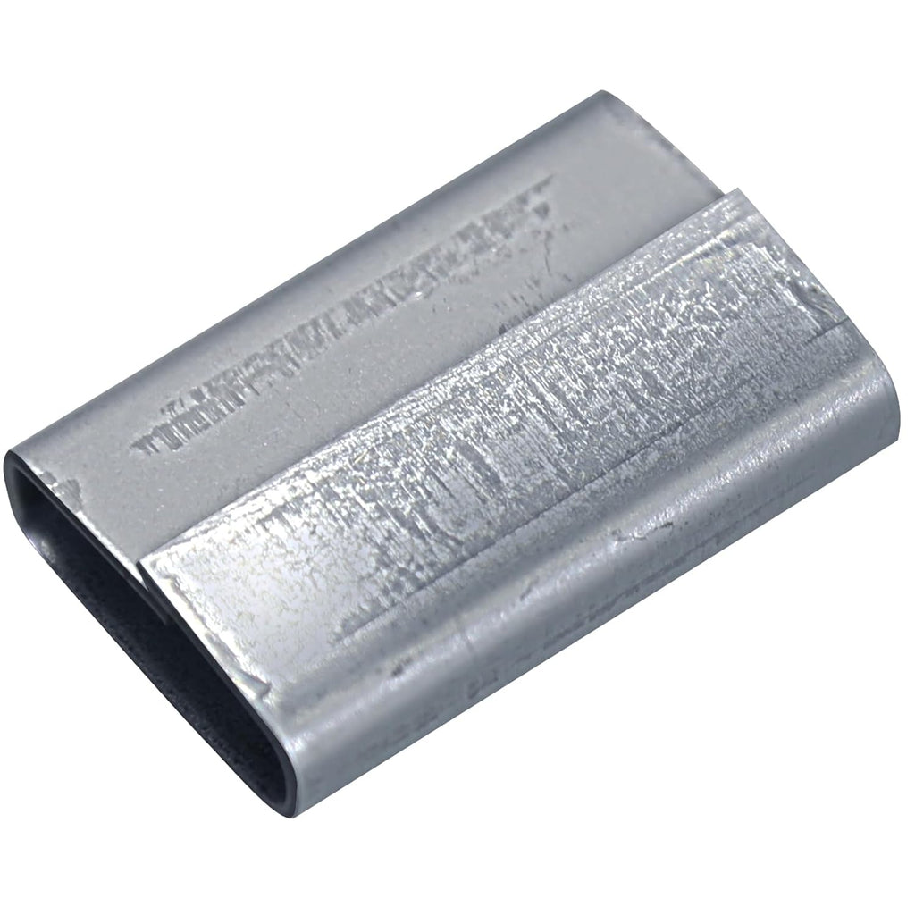 Closed (Push Type) Seals for 5/8" Width Steel Strapping Galvanized Rust Prevention Metal Clips for Heavy Pallet