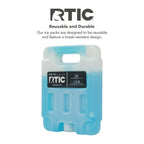 Refreezable Cooler Ice Packs Small 2 Pack