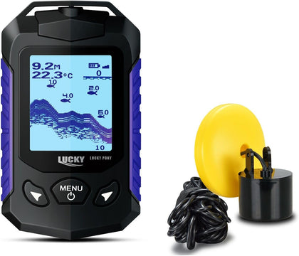 Kayak Portable Fish Finder Transducer Handheld LCD Fishing Depth Finders Water Castable Boat Fish Sonar Boat Bank Ice